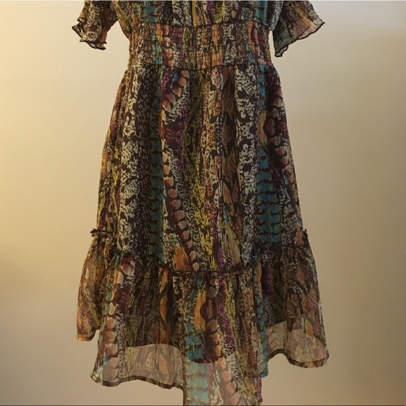 Rainbow Snake Print Dress! - Picture 3 of 4